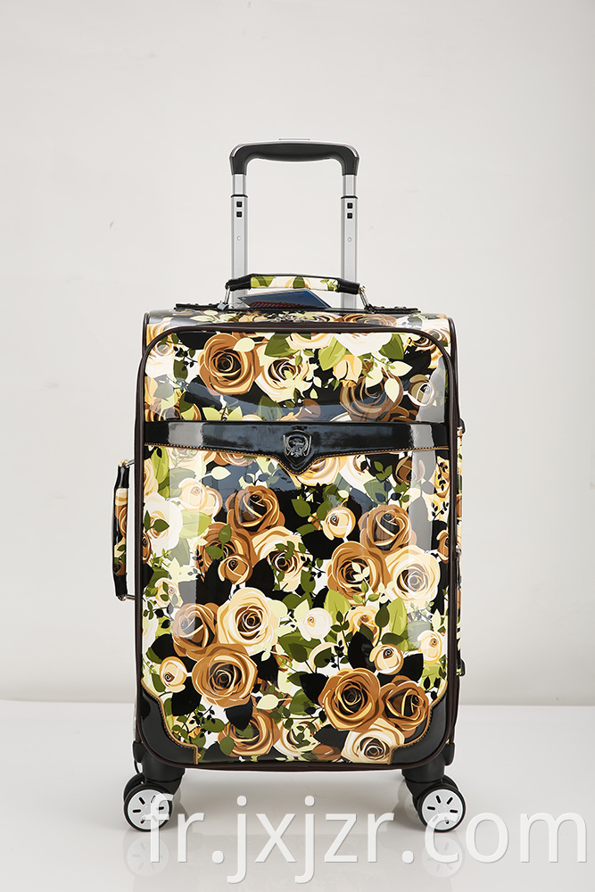 Super Mute Pattern Pu Luggage Case